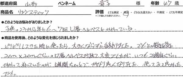 リシンスティックレビュー2