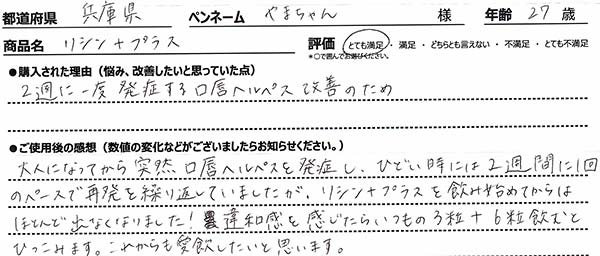 リシン＋プラスレビュー2