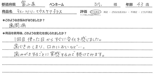 ティーツリーマウスケアプラスレビュー3